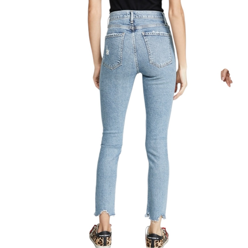 Agolde Nico High Rise Distressed Skinny Ankle Jeans Women’s size 31 - Picture 3 of 16